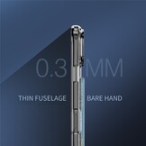 iPhone 17 Pro Max TPU Backcover hoes met kaarthouder - Transparant