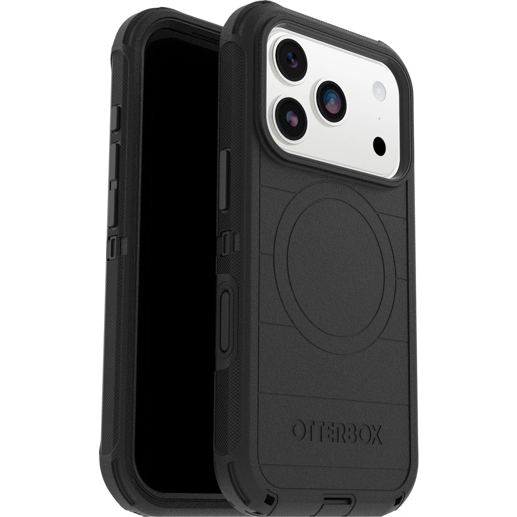 Otterbox Defender Pro iPhone 17 Pro hoesje - MagSafe Camera Control Backcover - Zwart