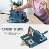 iPhone 17 Air PU leren hoesje portemonnee - Blauw