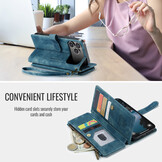 iPhone 18 Pro / iPhone 17 Pro PU leren hoesje portemonnee - Blauw