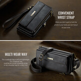 iPhone 17 Pro hoesje portemonnee tasje - Zwart