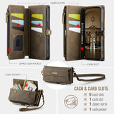 iPhone 18 Pro / iPhone 17 Pro hoesje portemonnee tasje - Bruin