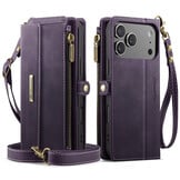 iPhone 18 Pro / iPhone 17 Pro hoesje portemonnee tasje - Paars