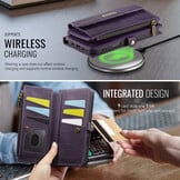 iPhone 18 Pro / iPhone 17 Pro hoesje portemonnee tasje - Paars