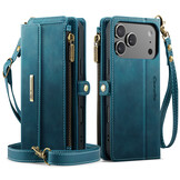 iPhone 18 Pro / iPhone 17 Pro hoesje portemonnee tasje - Blauw