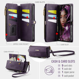 iPhone 18 Pro Max / iPhone 17 Pro Max hoesje portemonnee tasje - Paars