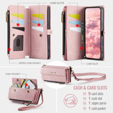 iPhone 18 Pro Max / iPhone 17 Pro Max hoesje portemonnee tasje - Lichtroze