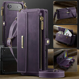 iPhone 17 Air hoesje portemonnee tasje - Paars