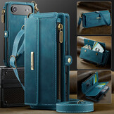 iPhone 17 Air hoesje portemonnee tasje - Blauw