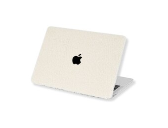 Lunso MacBook Air 13 inch (2018-2020) cover hoes - case - Teddy Puffy Khaki