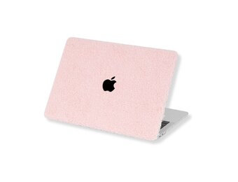 Lunso MacBook Air 15 inch (2023-2025) cover hoes - case - Teddy Puffy Lichtroze