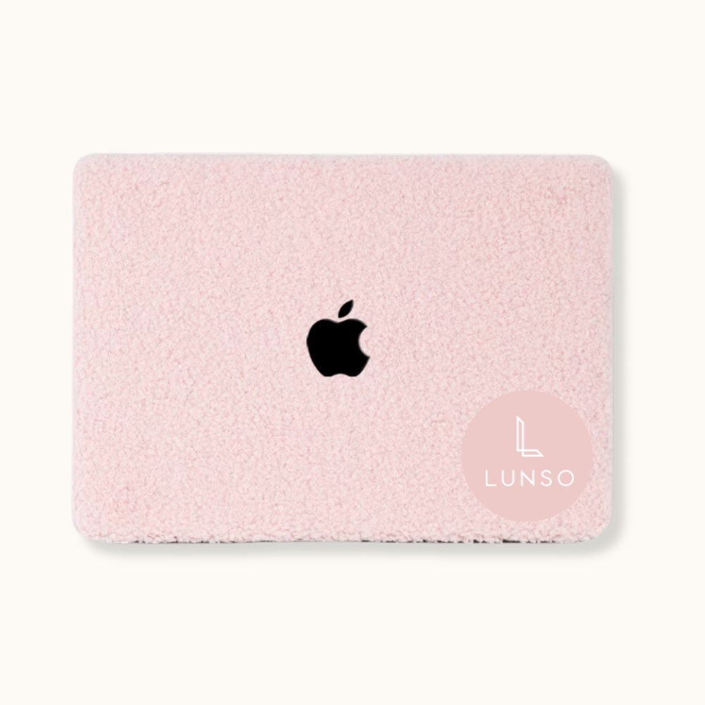 MacBook Air 15 inch (2023-2025) cover hoes - Teddy Puffy Lichtroze