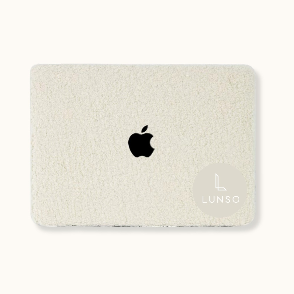 MacBook Pro 14 inch (2021-2026) cover hoes - Teddy Puffy Khaki