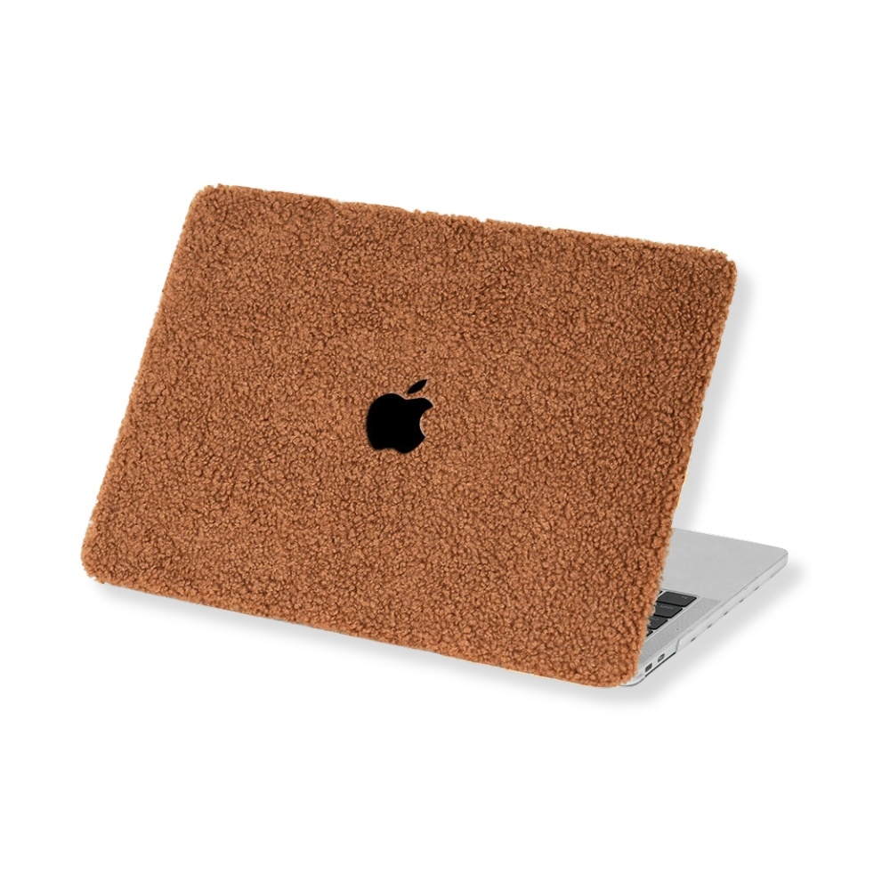 Lunso MacBook Pro 14 inch (2021-2026) cover hoes - case - Teddy Puffy Bruin