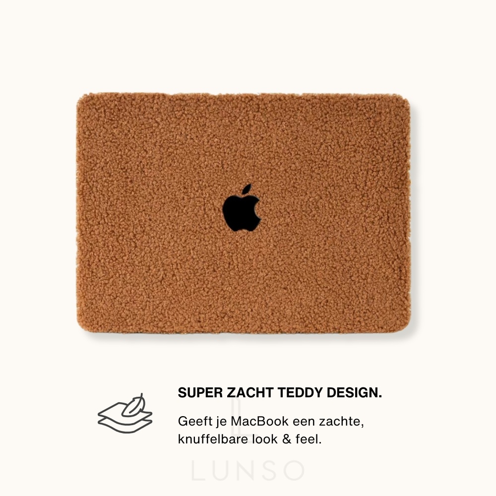 MacBook Pro 14 inch (2021-2024) cover hoes - Teddy Puffy Bruin