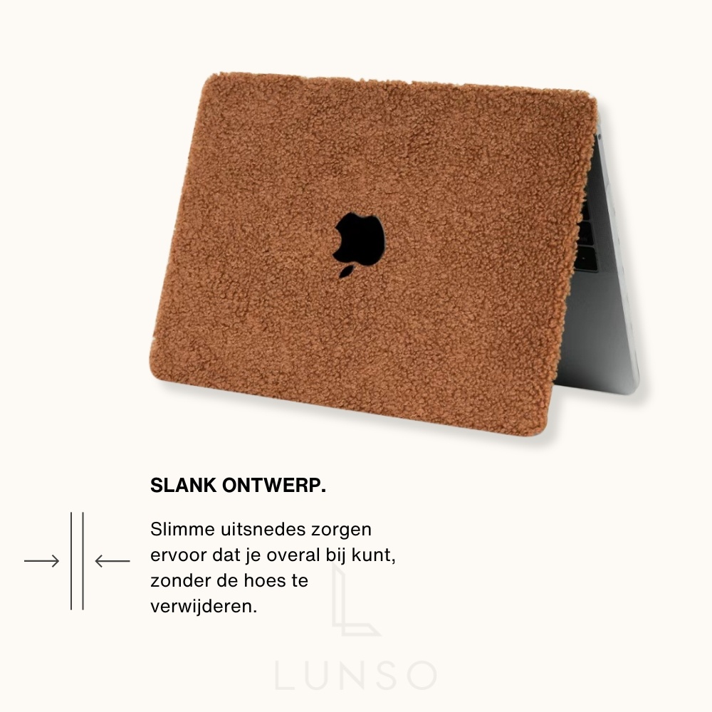 MacBook Pro 14 inch (2021-2024) cover hoes - Teddy Puffy Bruin
