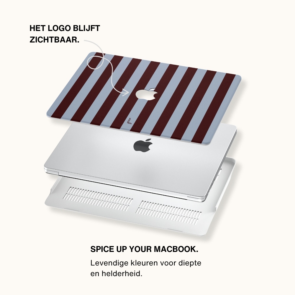 MacBook Air 13 inch (2022-2025) cover hoes case - Burgundy