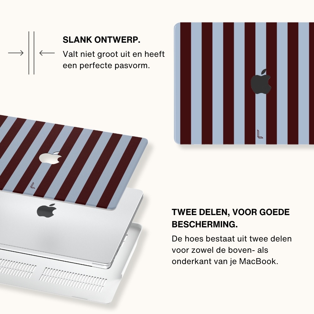 MacBook Air 13 inch (2022-2025) cover hoes case - Burgundy