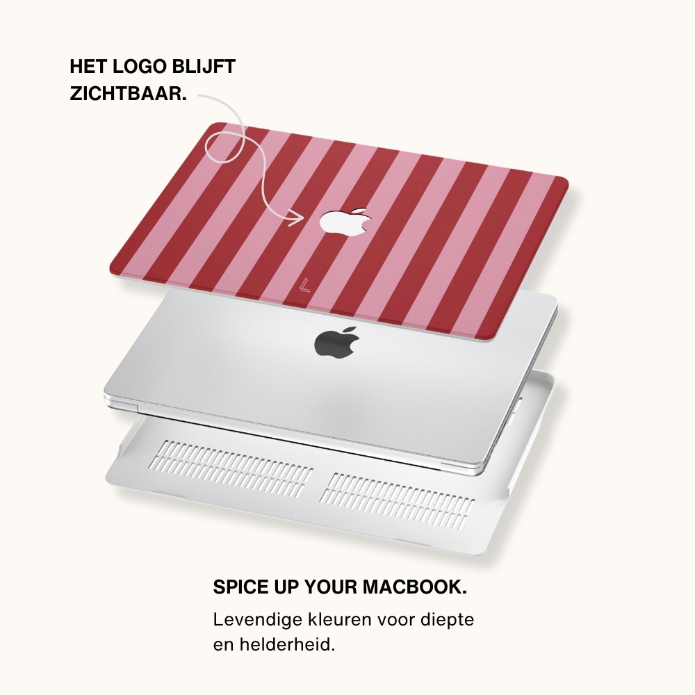 MacBook Pro 14 inch (2021-2024) cover hoes - Candy Floss