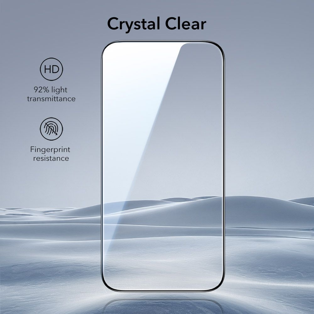 iPhone 17 Pro Max (2 stuks) Tempered Glass screenprotector - Installatie tool - Case Friendly - Militair Getest Glas