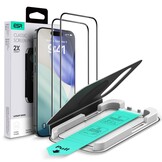 iPhone 17 (2 stuks) Tempered Glass screenprotector - Installatie tool - Case Friendly - Militair Getest Glas