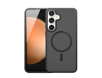 Dux Ducis Yind Samsung Galaxy S25 FE hoesje – slanke backcover met MagSafe ondersteuning - Zwart