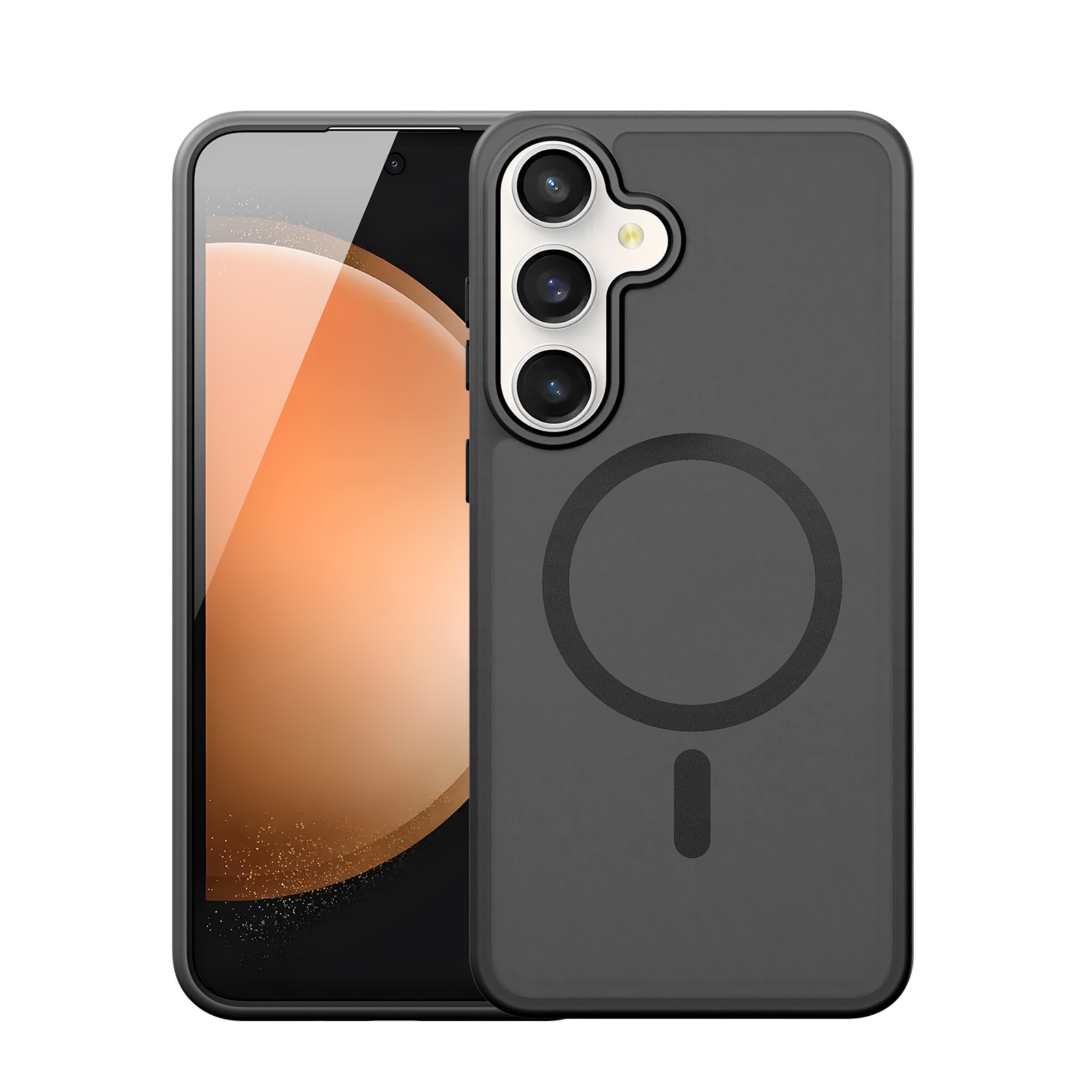 Samsung Galaxy S25 FE hoesje – slanke backcover met volledige MagSafe ondersteuning - Zwart