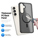 Samsung Galaxy S25 FE hoesje – slanke backcover met volledige MagSafe ondersteuning - Zwart