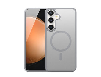 Dux Ducis Yind Samsung Galaxy S25 FE hoesje – slanke backcover met MagSafe ondersteuning - Grijs