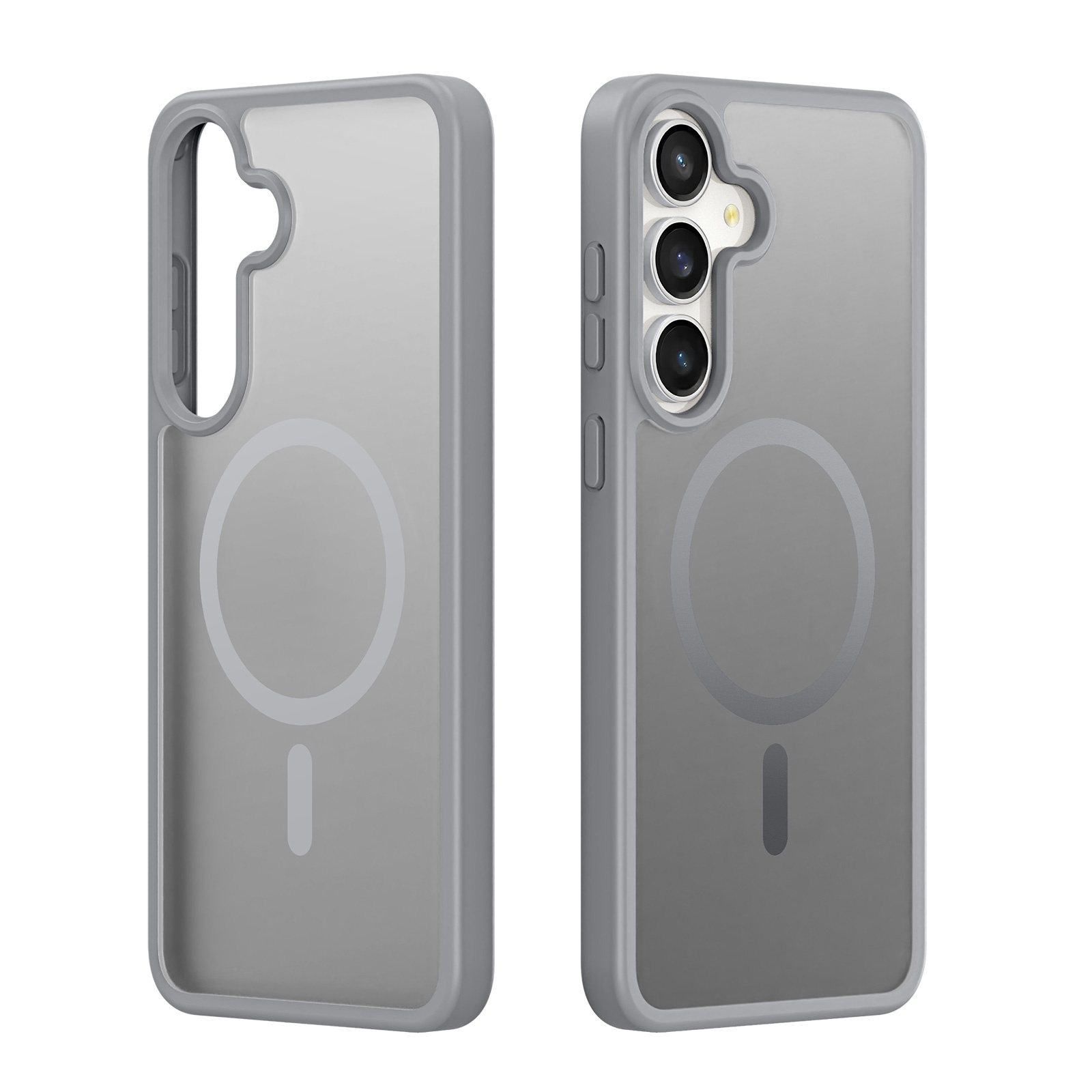 Samsung Galaxy S25 FE hoesje – slanke backcover met volledige MagSafe ondersteuning - Grijs