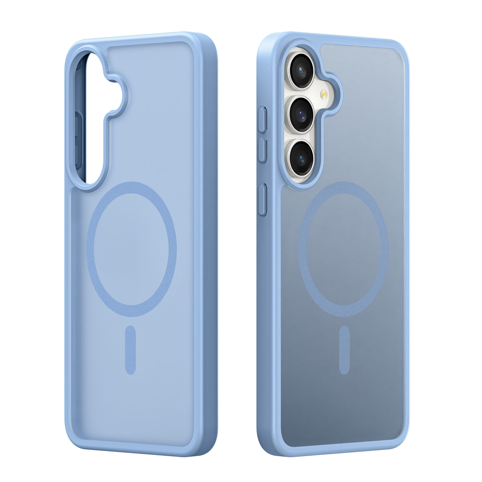 Samsung Galaxy S25 FE hoesje – slanke backcover met volledige MagSafe ondersteuning - Lichtblauw
