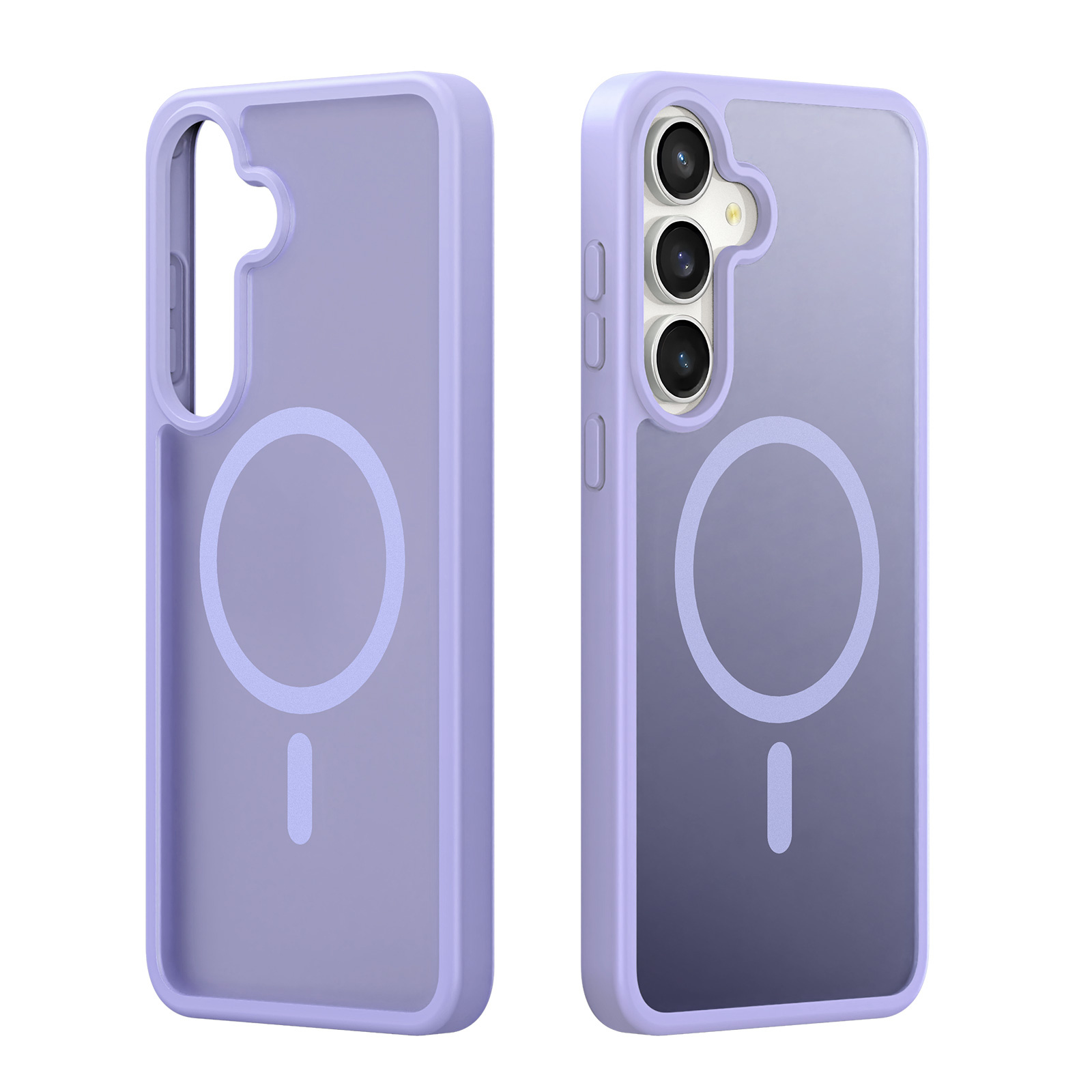 Samsung Galaxy S25 FE hoesje – slanke backcover met volledige MagSafe ondersteuning - Lila