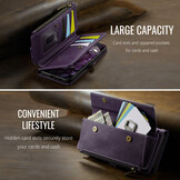 Samsung Galaxy S25 FE hoesje portemonnee tasje - Paars