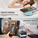 Samsung Galaxy S25 FE Vintage 2 in 1 portemonnee hoes - Bruin