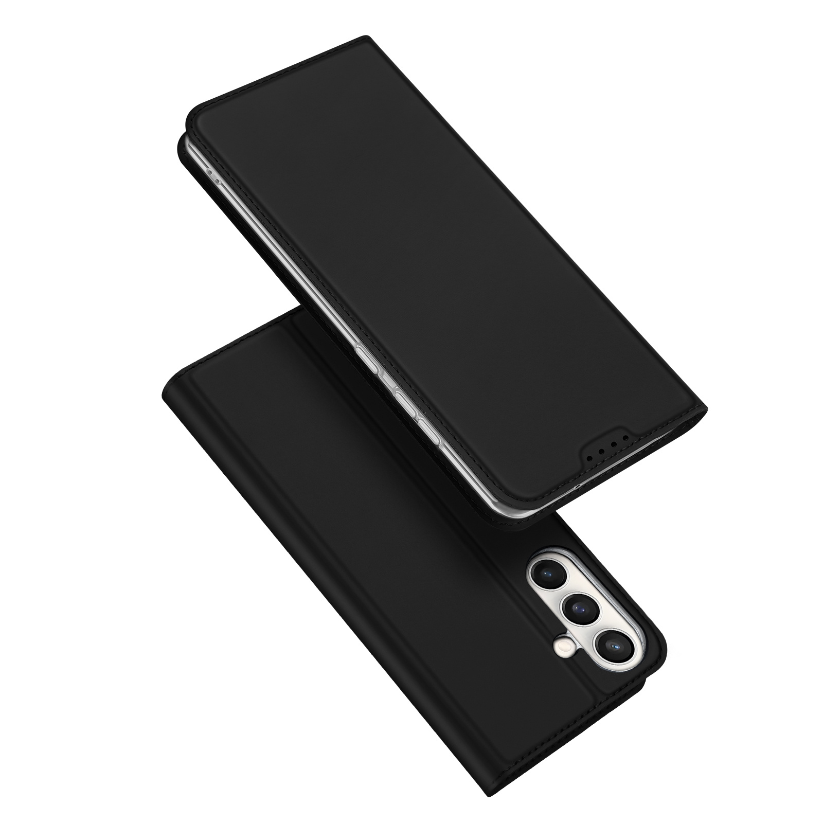 Dux Ducis Samsung Galaxy S25 FE - Slim bookcase hoesje - Zwart