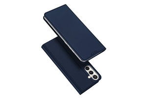 Dux Ducis Samsung Galaxy S25 FE - Slim bookcase hoesje - Donkerblauw