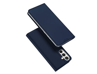 Dux Ducis Samsung Galaxy S25 FE - Slim bookcase hoesje - Donkerblauw