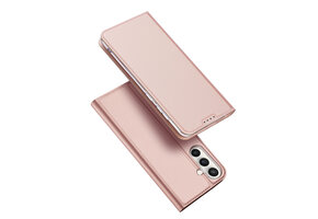 Dux Ducis Samsung Galaxy S25 FE - Slim bookcase hoesje - Rose Goud