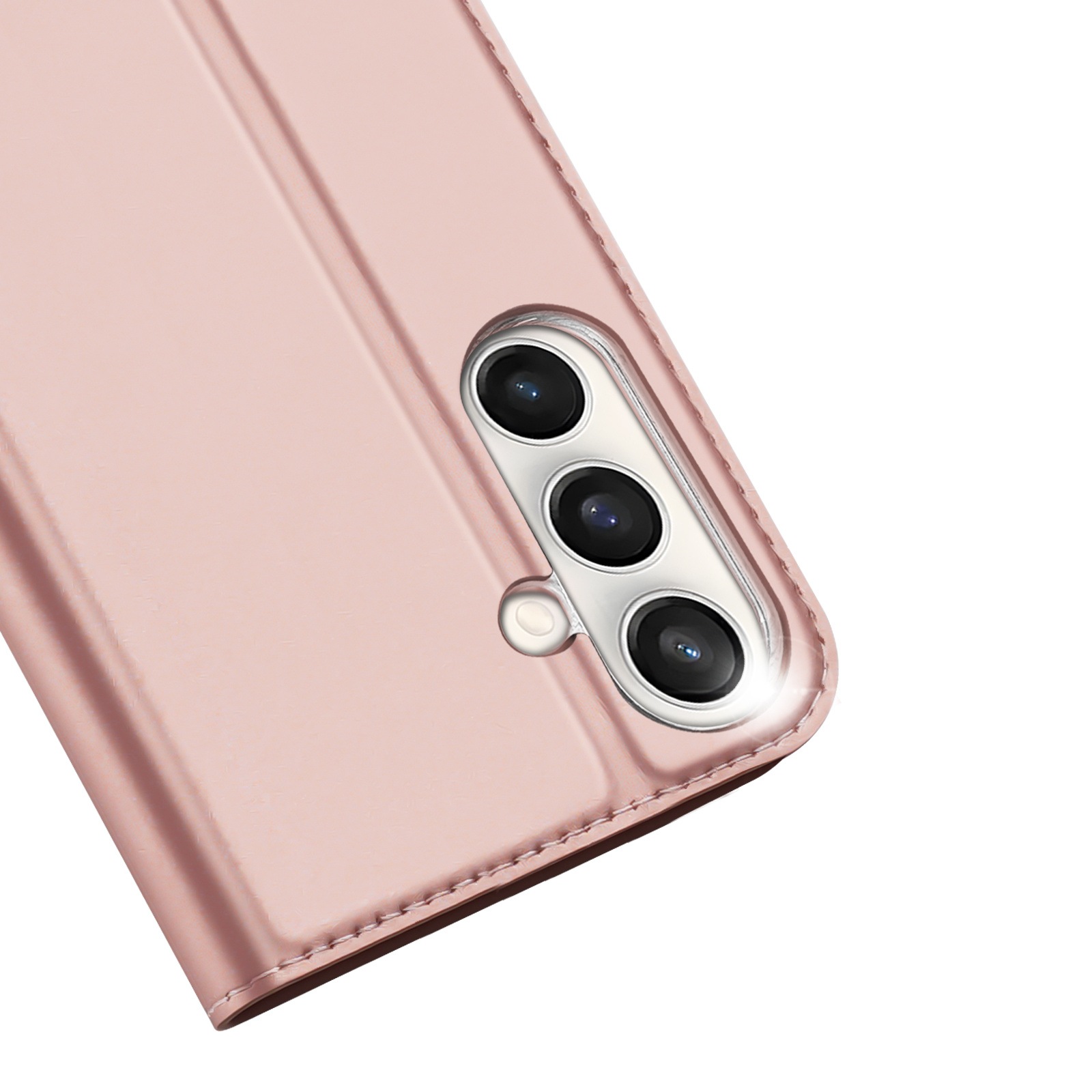 Samsung Galaxy S25 FE Slim Bookcase hoesje - Rose Goud