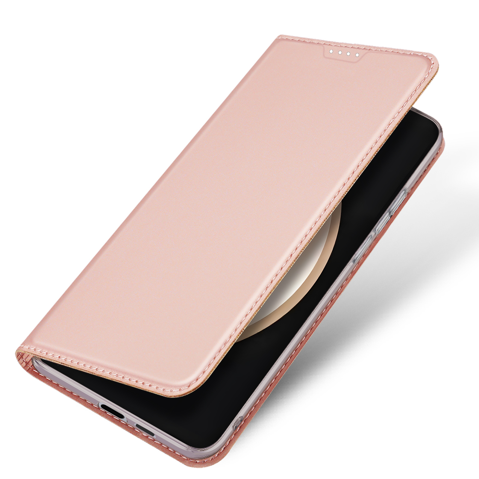 Samsung Galaxy S25 FE Slim Bookcase hoesje - Rose Goud