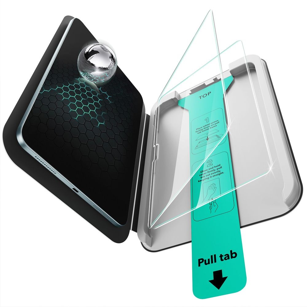 iPad Air 11 inch (2024/2025) Tempered Glass screenprotector (2 stuks) - Installatie tool - Case Friendly - Militair Getest Glas