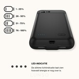 iPhone 17e / iPhone 16e Powerbank hoesje 7000 mAh hoes - Zwart