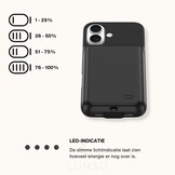 iPhone 17 Powerbank hoesje 7000 mAh hoes - Zwart