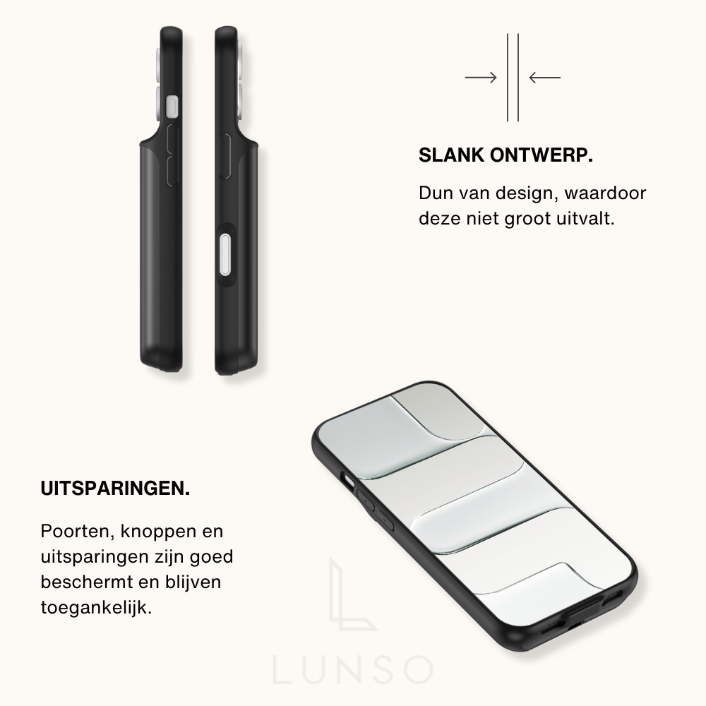 iPhone 17 Powerbank hoesje 7000 mAh hoes - Zwart