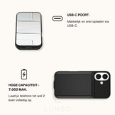 iPhone 17 Powerbank hoesje 7000 mAh hoes - Zwart