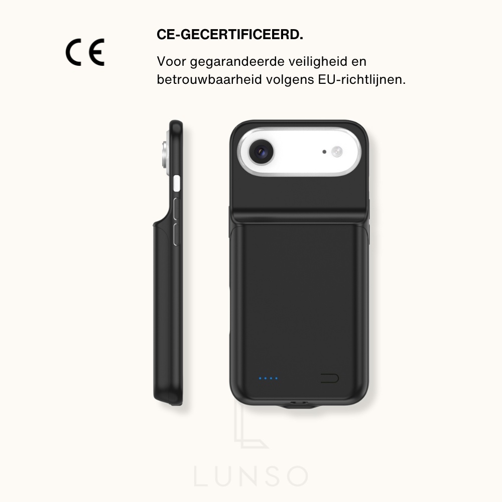 iPhone 17 Air Powerbank hoesje 7000 mAh hoes - Zwart