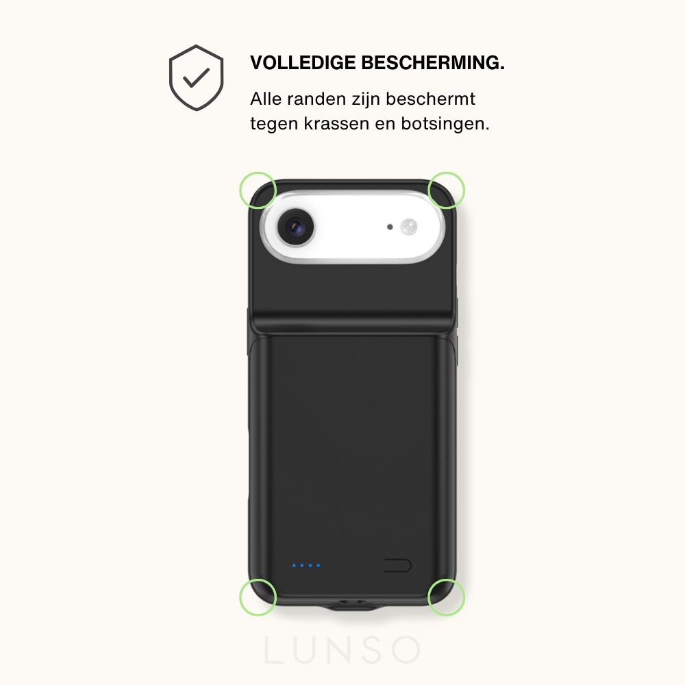 iPhone 17 Air Powerbank hoesje 7000 mAh hoes - Zwart