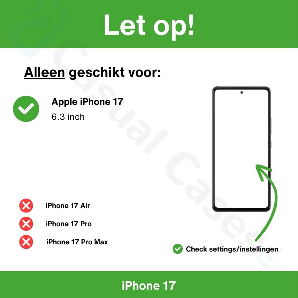 iPhone 17 (2 stuks) Privacy Glass - Screenprotector