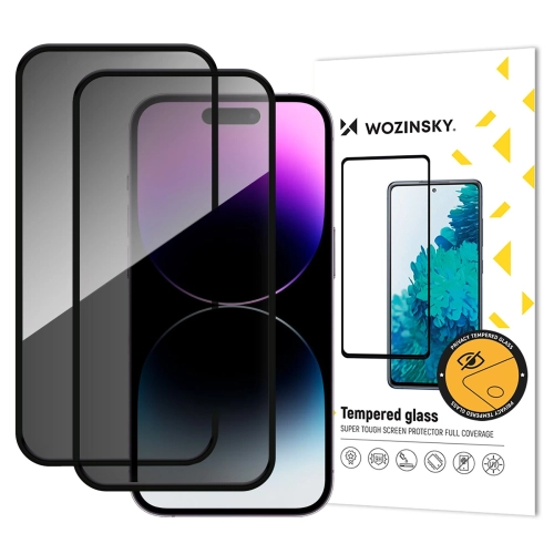 (2 stuks) Wozinsky iPhone 17 Air Screenprotector - Privacy Glass
