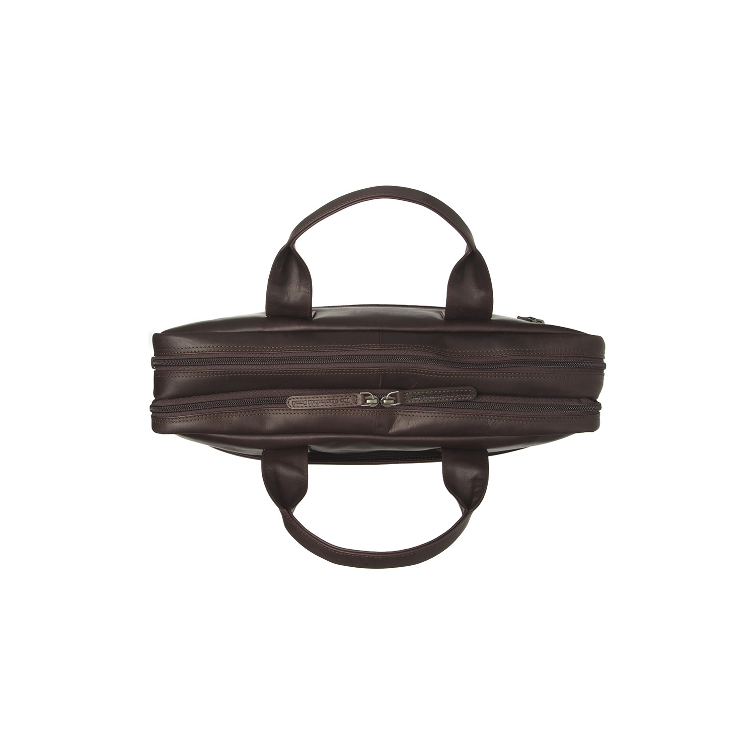 The Chesterfield Brand Frazer leren laptoptas voor 14 en 15 inch laptops - Bruin